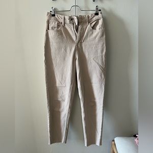 Khaki Straight Leg Pants